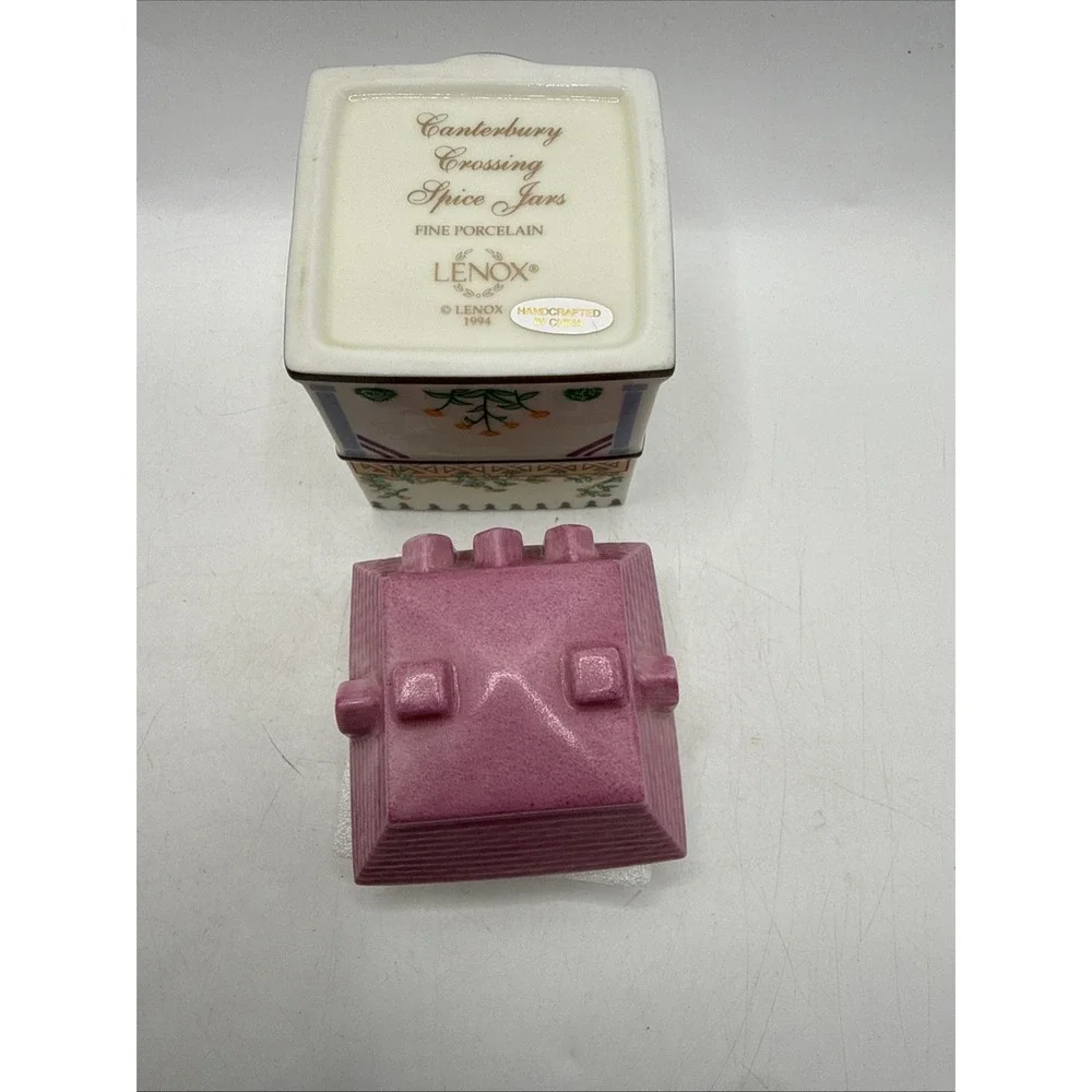 Canterbury Crossing TARRAGON Lenox Spice Village Jar EUC House & Lid‎ NO CHIPS